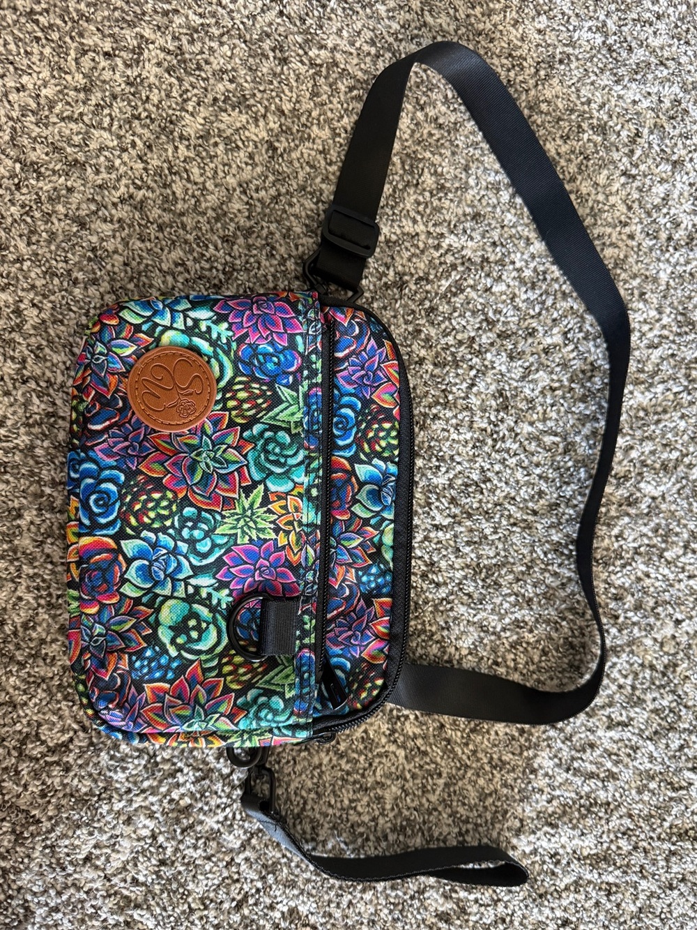 Sipsy Wilder Succulent Crossbody Bag Travel Organizer Festival Utility Sling